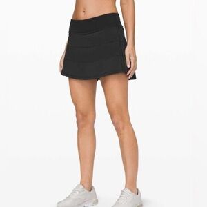 Lululemon Pace Rival Skirt Tall 4-way Stretch Black